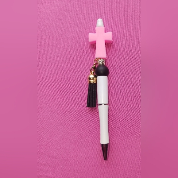 Beaded Cross Pens with Tassel - Picture 3 of 7